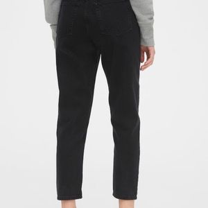 Gap black denim mom jean